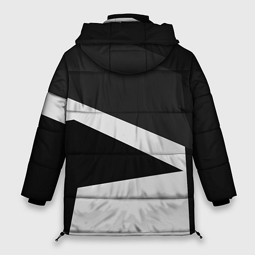 Женская зимняя куртка FC Juventus: Sport Geometry / 3D-Черный – фото 2