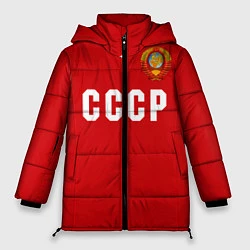 Куртка зимняя женская Сборная СССР 1988, цвет: 3D-черный
