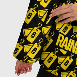 Куртка зимняя женская Rainbow Six: Champion Yellow, цвет: 3D-черный — фото 2