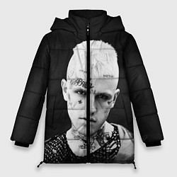 Куртка зимняя женская Lil Peep: Black Edition, цвет: 3D-красный