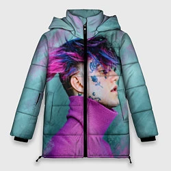 Куртка зимняя женская Lil Peep: Neon Style, цвет: 3D-красный