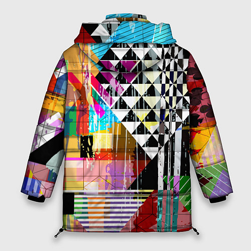 Женская зимняя куртка RGB Geometry / 3D-Светло-серый – фото 2