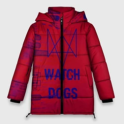 Куртка зимняя женская Watch Dogs: Hacker Collection, цвет: 3D-красный