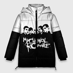 Куртка зимняя женская My Chemical Romance B&W, цвет: 3D-красный