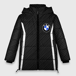 Куртка зимняя женская BMW CARBON БМВ КАРБОН, цвет: 3D-черный
