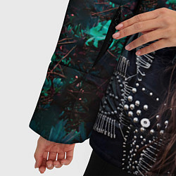 Куртка зимняя женская Dua Lipa: Floral, цвет: 3D-светло-серый — фото 2