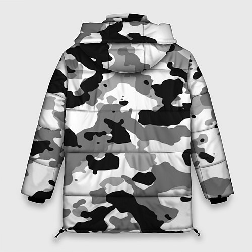 Женская зимняя куртка FC Juventus: Camouflage / 3D-Черный – фото 2