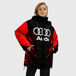 Куртка зимняя женская Audi: Red Anger, цвет: 3D-светло-серый — фото 2