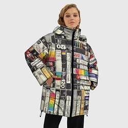 Куртка зимняя женская VHS-кассеты, цвет: 3D-красный — фото 2