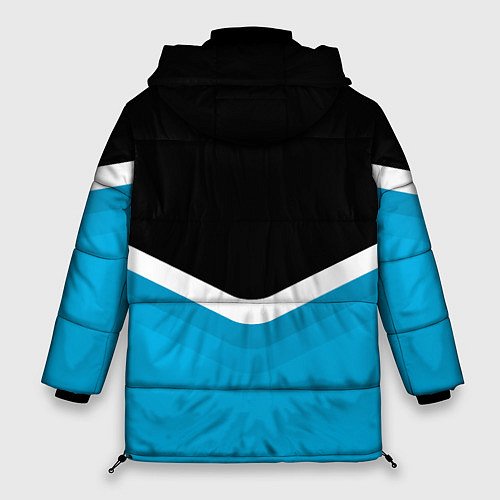Женская зимняя куртка BMW Black & Blue / 3D-Черный – фото 2