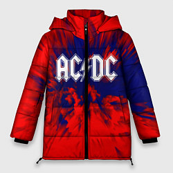 Женская зимняя куртка AC/DC: Red & Blue