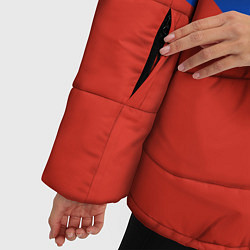 Куртка зимняя женская Российский триколор, цвет: 3D-светло-серый — фото 2