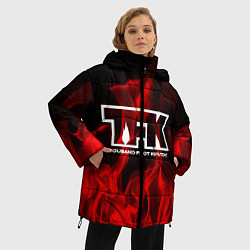 Куртка зимняя женская Thousand Foot Krutch: Red Flame, цвет: 3D-красный — фото 2