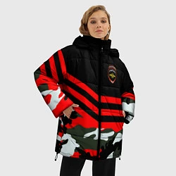Куртка зимняя женская Полиция: Камуфляж, цвет: 3D-черный — фото 2