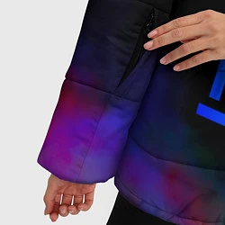 Куртка зимняя женская Muse: Neon Flower, цвет: 3D-черный — фото 2