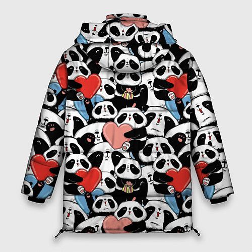 Женская зимняя куртка Funny Pandas / 3D-Черный – фото 2