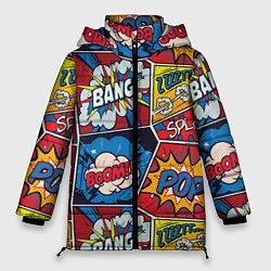 Женская зимняя куртка Pop art pattern