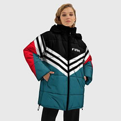 Куртка зимняя женская Firm 90s: Arrows Style, цвет: 3D-черный — фото 2