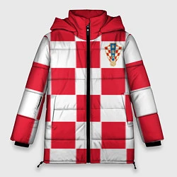 Куртка зимняя женская Сборная Хорватии: Домашняя ЧМ-2018, цвет: 3D-светло-серый