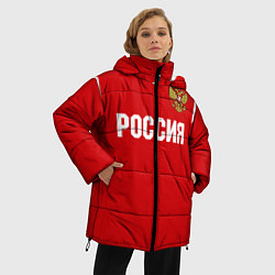 Куртка зимняя женская Сборная России, цвет: 3D-красный — фото 2