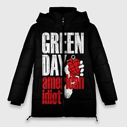 Куртка зимняя женская Green Day: American Idiot, цвет: 3D-черный