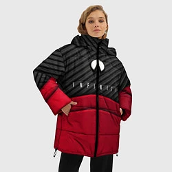 Куртка зимняя женская Infiniti: Red Carbon, цвет: 3D-черный — фото 2