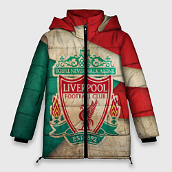 Куртка зимняя женская FC Liverpool: Old Style, цвет: 3D-красный