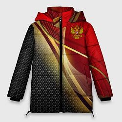 Куртка зимняя женская RUSSIA SPORT: Gold Collection, цвет: 3D-красный