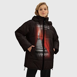 Куртка зимняя женская Twin Peaks: Firewalk with me, цвет: 3D-светло-серый — фото 2