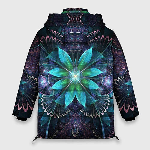Женская зимняя куртка Астральная мандала / 3D-Черный – фото 2