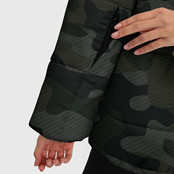 Куртка зимняя женская Трудная служба, цвет: 3D-черный — фото 2
