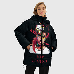 Куртка зимняя женская XXXTentacion: RIP Legend, цвет: 3D-черный — фото 2