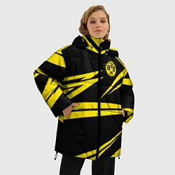 Куртка зимняя женская FC Borussia: BVB Sport, цвет: 3D-черный — фото 2