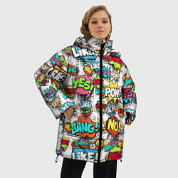 Куртка зимняя женская Pop art Fashion, цвет: 3D-черный — фото 2