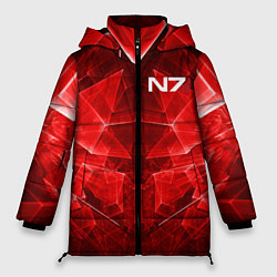 Куртка зимняя женская Mass Effect: Red Armor N7, цвет: 3D-черный
