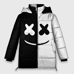 Куртка зимняя женская Marshmello: Black & White, цвет: 3D-красный