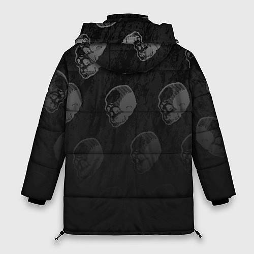 Женская зимняя куртка Watch Dogs 2: Skulls Pattern / 3D-Черный – фото 2