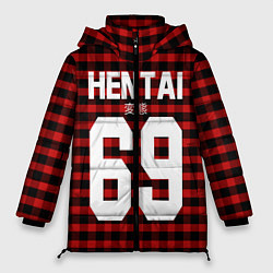 Женская зимняя куртка Hentai 69: Red Grid