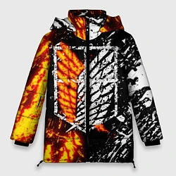 Куртка зимняя женская АТАКА ТИТАНОВ, цвет: 3D-красный