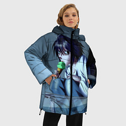 Куртка зимняя женская L ест мороженое, цвет: 3D-черный — фото 2