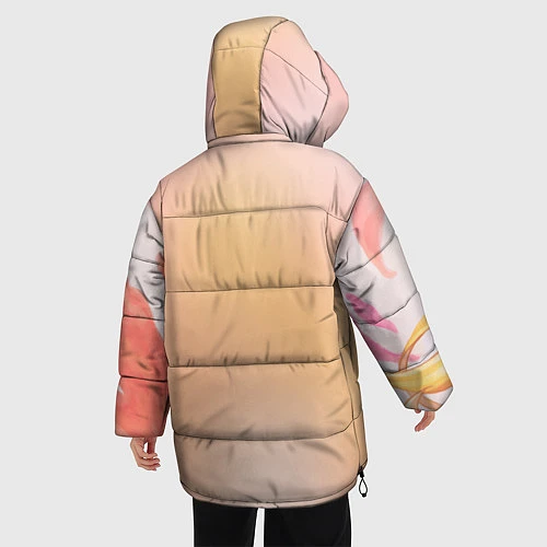 Женская зимняя куртка Satsuriku no Tenshi / 3D-Светло-серый – фото 4