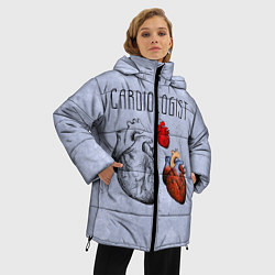 Куртка зимняя женская Cardiologist, цвет: 3D-черный — фото 2