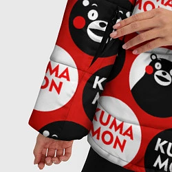 Куртка зимняя женская Kumamon Pattern, цвет: 3D-красный — фото 2