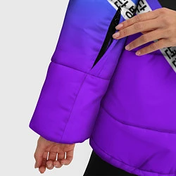 Куртка зимняя женская BTS: Neon Symbol, цвет: 3D-черный — фото 2