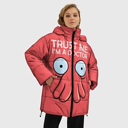 Куртка зимняя женская Trust Me I'm a Doctor, цвет: 3D-красный — фото 2