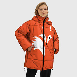 Куртка зимняя женская Лисичка, цвет: 3D-красный — фото 2