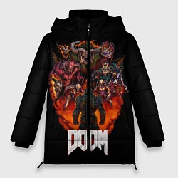 Куртка зимняя женская DOOM History, цвет: 3D-черный