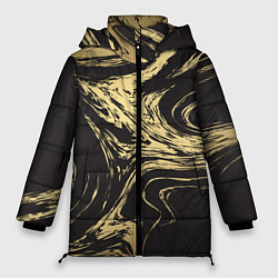 Куртка зимняя женская Золотой мрамор, цвет: 3D-черный