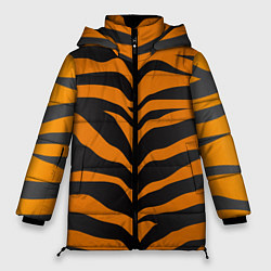 Куртка зимняя женская Шкура тигра, цвет: 3D-черный
