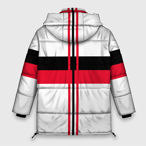 Женская зимняя куртка AC Milan: White Form / 3D-Черный – фото 2